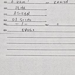 Eastern questionnaire, answ...