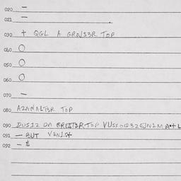 Eastern questionnaire, answ...