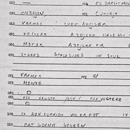 Eastern questionnaire, answ...