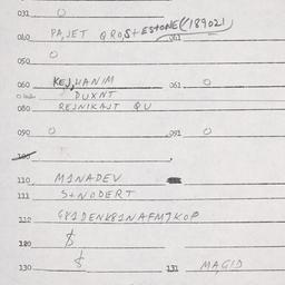Eastern questionnaire, answ...