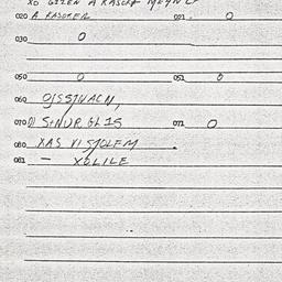 Eastern questionnaire, answ...