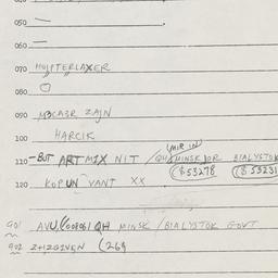 Eastern questionnaire, answ...