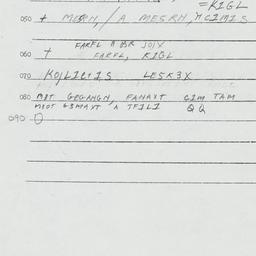 Eastern questionnaire, answ...
