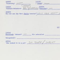 Western questionnaire, answ...