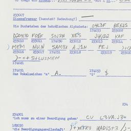 Western questionnaire, answ...