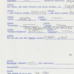 Western questionnaire, answ...