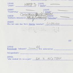 Western questionnaire, answ...