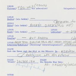 Western questionnaire, answ...