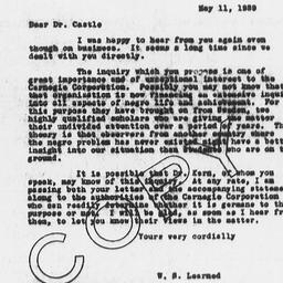 Letter from William S. Lear...