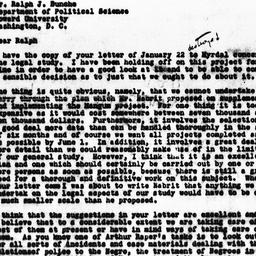 Letter from Guy B. Johnson ...
