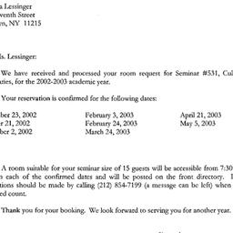 Correspondence, 2003-07-10....