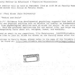 Announcements, 2004-09-23. ...
