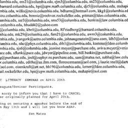 Correspondence, 2005-04-15....