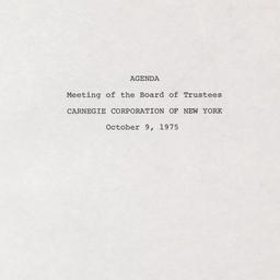 Meeting of the Board of Tru...