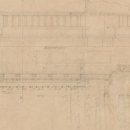 Window wall section, elevat...