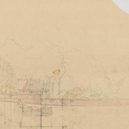 Elevation, partial plan