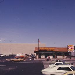 Exterior view, with Burger ...