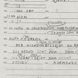 Eastern questionnaire, answ...