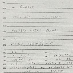Eastern questionnaire, answ...