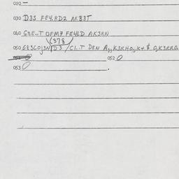 Eastern questionnaire, answ...