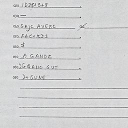 Eastern questionnaire, answ...
