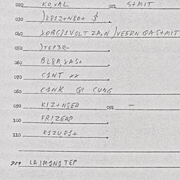 Eastern questionnaire, answ...