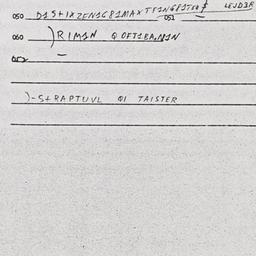 Eastern questionnaire, answ...