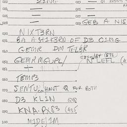 Eastern questionnaire, answ...