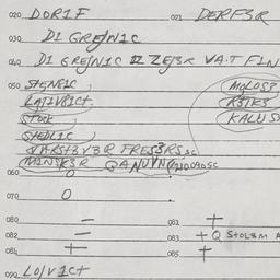 Eastern questionnaire, answ...