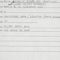 Eastern questionnaire, answ...