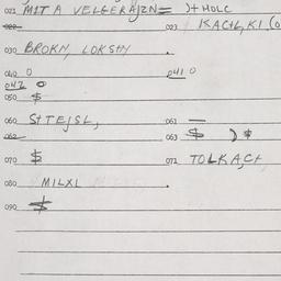 Eastern questionnaire, answ...