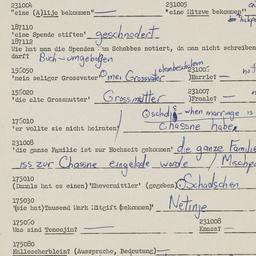 Western questionnaire, answ...