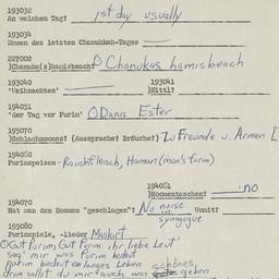 Western questionnaire, answ...