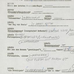 Western questionnaire, answ...