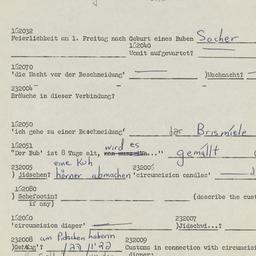 Western questionnaire, answ...