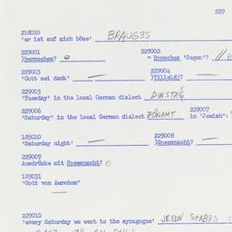 Eastern questionnaire, answ...