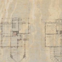 First, second floor plans