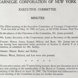 Executive Committee Meeting