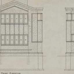 Front, rear elevations