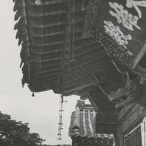 Side view of a temple building