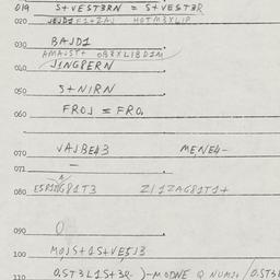 Eastern questionnaire, answ...