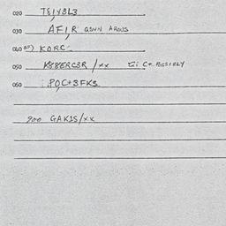 Eastern questionnaire, answ...