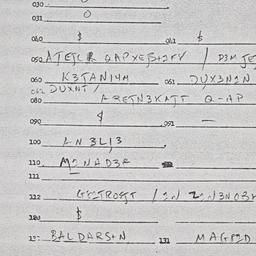 Eastern questionnaire, answ...