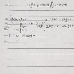 Eastern questionnaire, answ...
