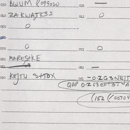 Eastern questionnaire, answ...
