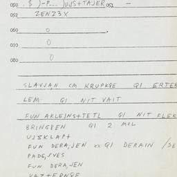 Eastern questionnaire, answ...