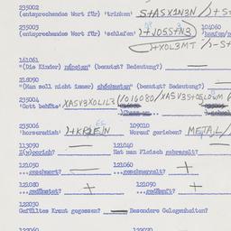 Western questionnaire, answ...