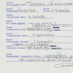 Western questionnaire, answ...