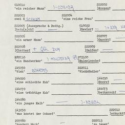 Western questionnaire, answ...