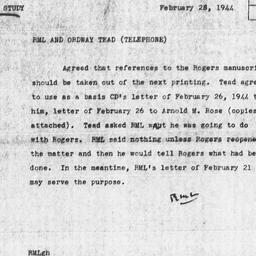 Memorandum from Robert M. L...